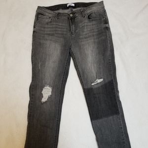 Gray was creeped skinny jeans